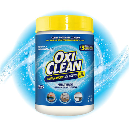 Oxiclean Versátil Quitamanchas en Polvo, Remueve Manchas De Tu Ropa, Alfombras Y Muebles Y Superficies, 2 Kg