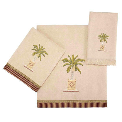 Avanti Linens plátano Palm Collection, Toalla de Punta de Dedo, 18 x 11 Pulgadas
