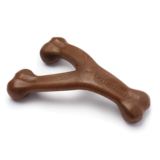 Benebone Wishbone Juguete masticable Duradero para Perros para masticadores agresivos, maní Real, Fabricado en Estados Unidos, Gigante