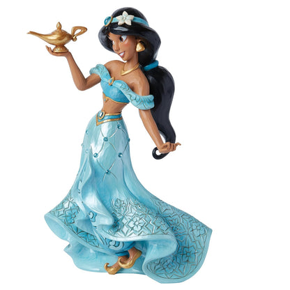 Enesco Disney Traditions Collection by Jim Shore Aladdin - Figura de lujo de princesa encantada jazmín, resina de piedra, pintada a mano, cifras de jazmín, Disney, decoración del hogar, estatua
