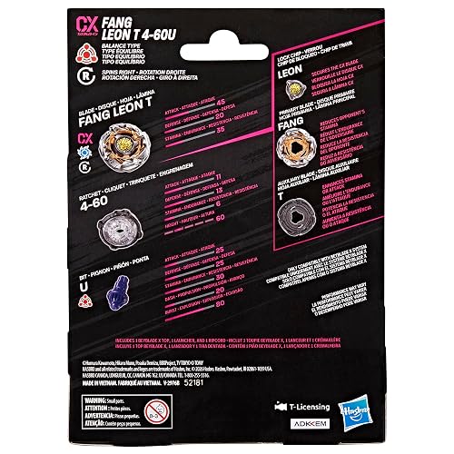 Beyblade X Trompo Kit Inicial Fang Leon T 4-60U CX
