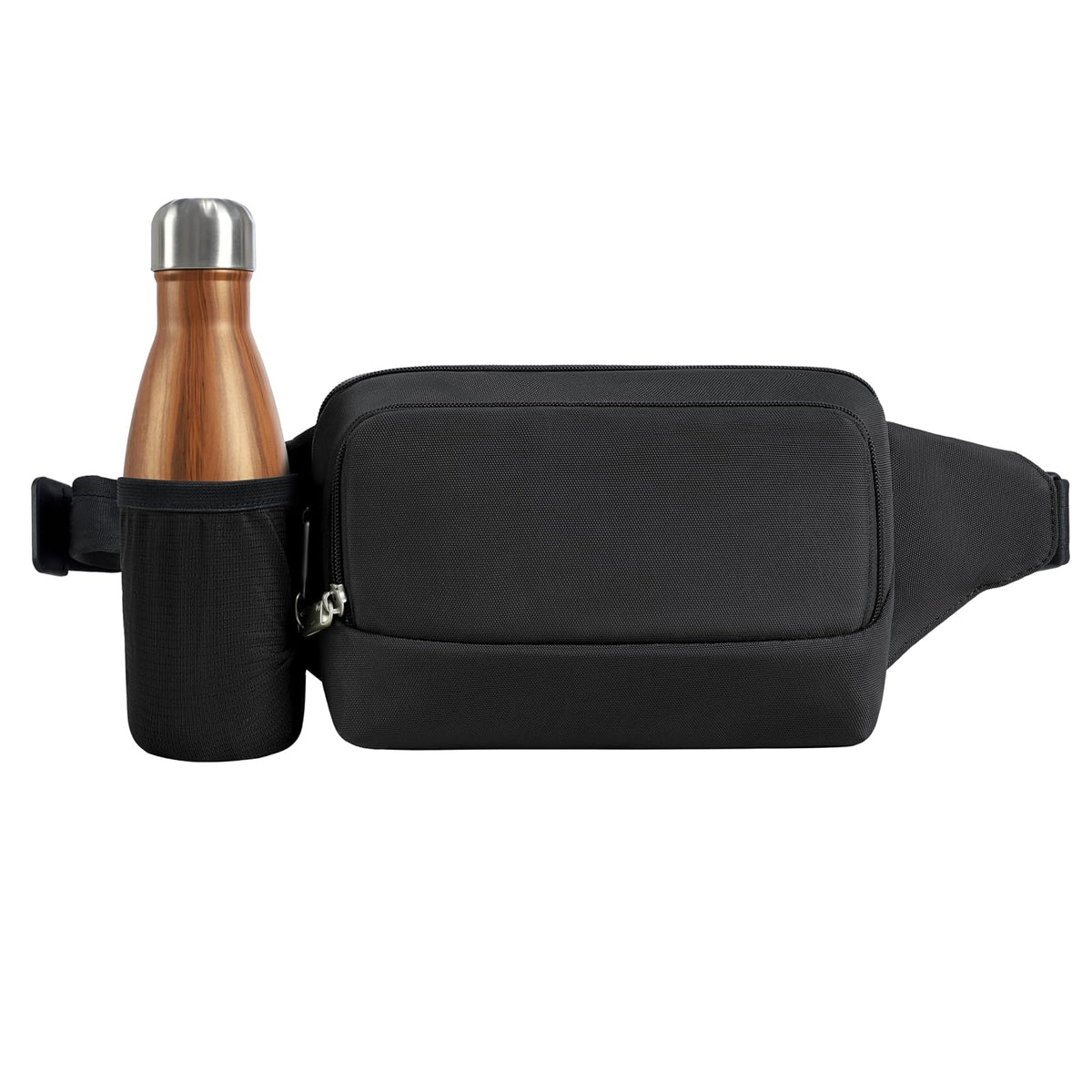Travelon - Riñonera clásica antirrobo, Negro -, Una talla, Travelon - Riñonera clásica antirrobo