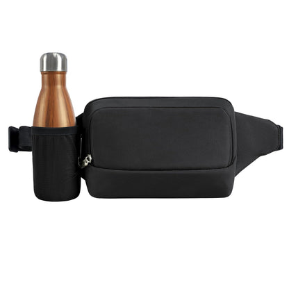 Travelon - Riñonera clásica antirrobo, Negro -, Una talla, Travelon - Riñonera clásica antirrobo