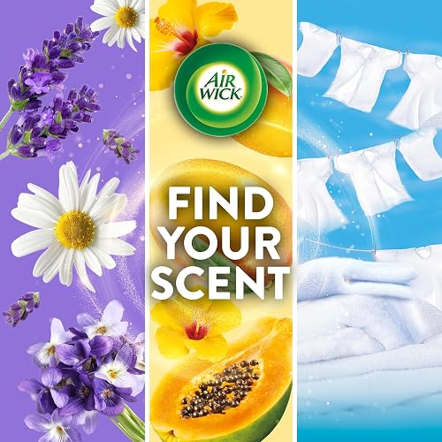 Air Wick Repuestos para Aromatizante de Ambiente Eléctrico, Aroma Lavanda y Manzanilla, Paquete de 5 repuestos de 20 ml c/u