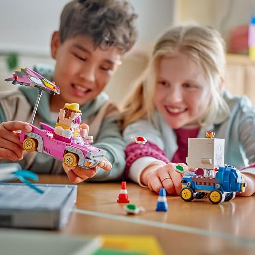LEGO Super Mario : Mario Kart – Wario y Rey Boo Figuras, Vehículos de Derrape Cuatripeluche y Clásico, Idea de Regalo con Personajes de Nintendo para Niños de 8 Años o Más 72038