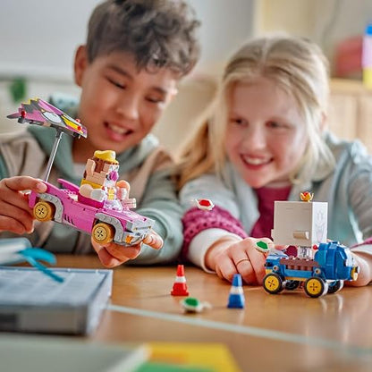 LEGO Super Mario : Mario Kart – Wario y Rey Boo Figuras, Vehículos de Derrape Cuatripeluche y Clásico, Idea de Regalo con Personajes de Nintendo para Niños de 8 Años o Más 72038