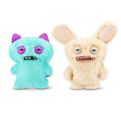 ZURU Fuggler Ugly Pets Peluche 9 Pulgadas Paquete de 2 - Suspicious Fox - Mr Buttons