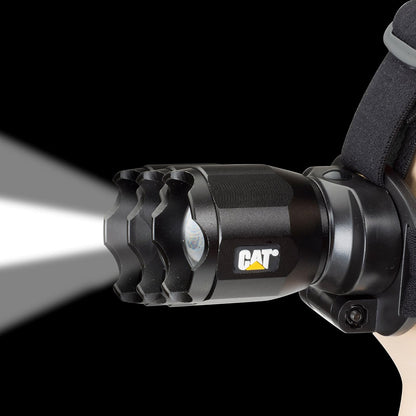 Cat CT4205 - Faro de enfoque LED CREE recargable de 380 lúmenes con cabeza angular ajustable (negro), pequeño