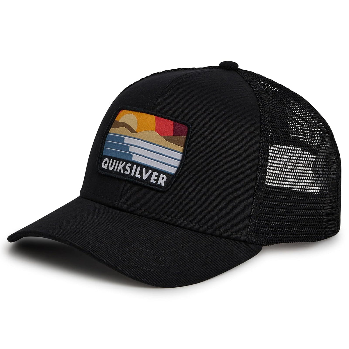 Quiksilver Premium Cotton Adjustable Snap Back Logo Gorra de béisbol Hombre - Talla Única - Negro -