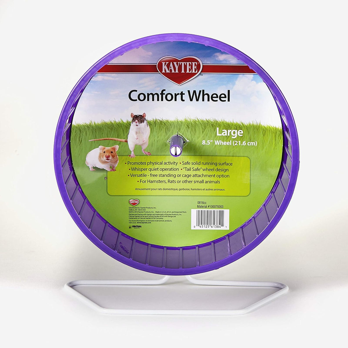 Kaytee Comfort rueda de ejercicio, 8.5", grande, -, 8.5", Large