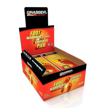 Grabber Insole Foot Warmers - Long Lasting Safe Natural Odorless Air Activated Warmers - Up to 5 Hours of Heat - 30 Pair