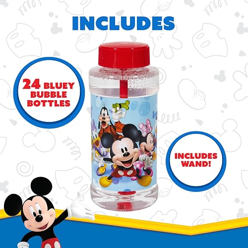 Mickey Mouse - Juguete de Fiesta de Burbujas de 4 onzas con Varita (Paquete de 24)