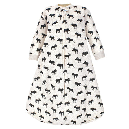 Hudson Baby Saco de Dormir Acolchado de Manga Larga, Unisex - 6-12 Meses - Alce grande