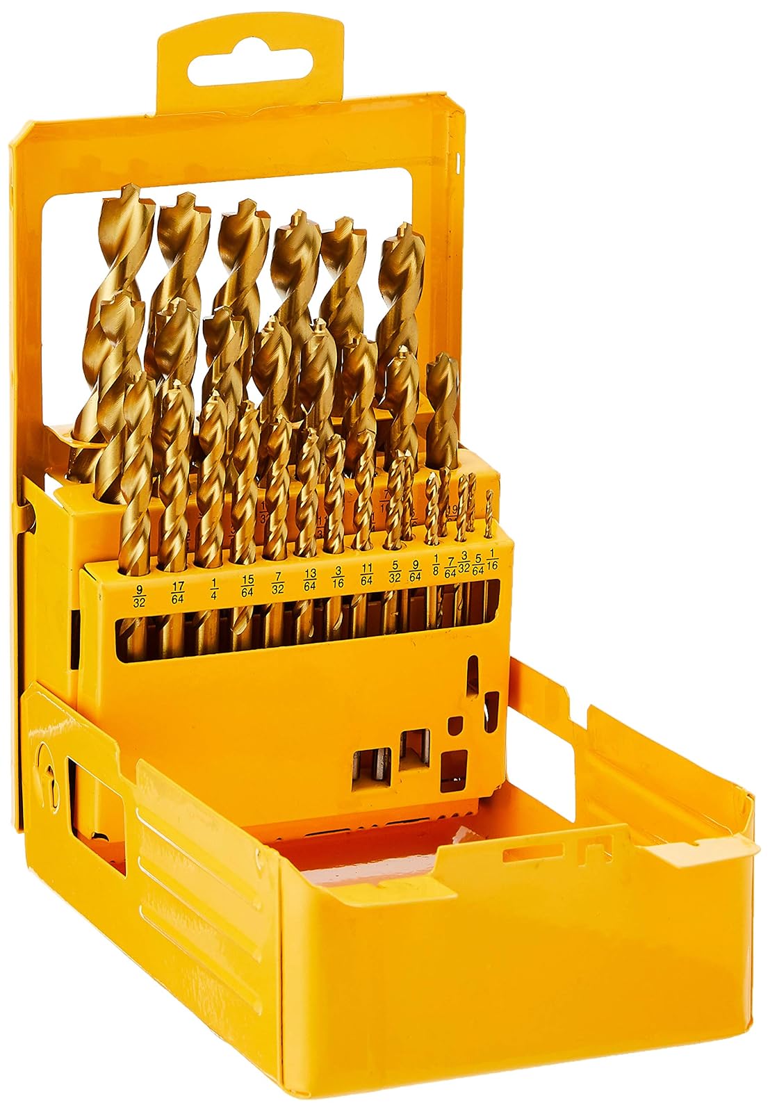 DEWALT DW1369 Juego de 29 Brocas Recubiertas de Titanio, Pilot Point