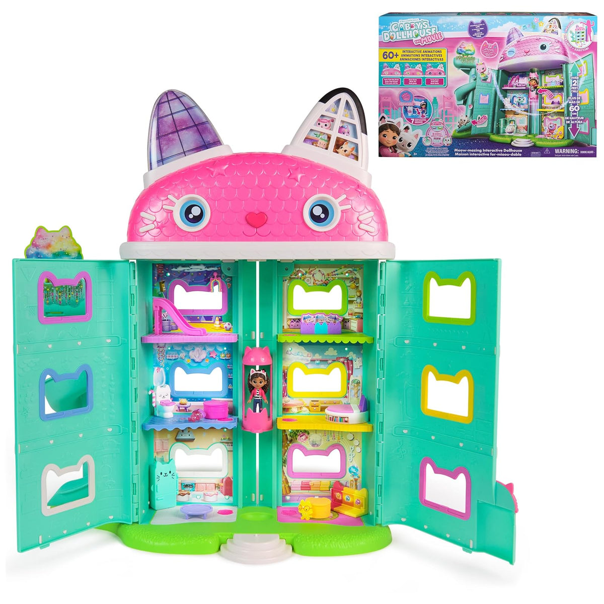Gabby's Dollhouse: The Movie, Set de Juego con Figuras y Accesorios - Casa de muñecas