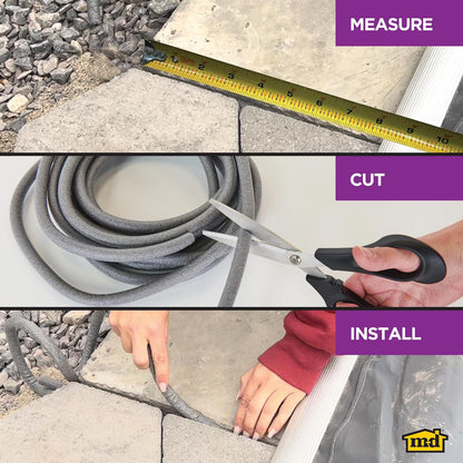 M-D Building Products Varilla 5/8" x 20' 71551 | Gris, espuma de celda cerrada, reduce residuos de calafateo, impermeable