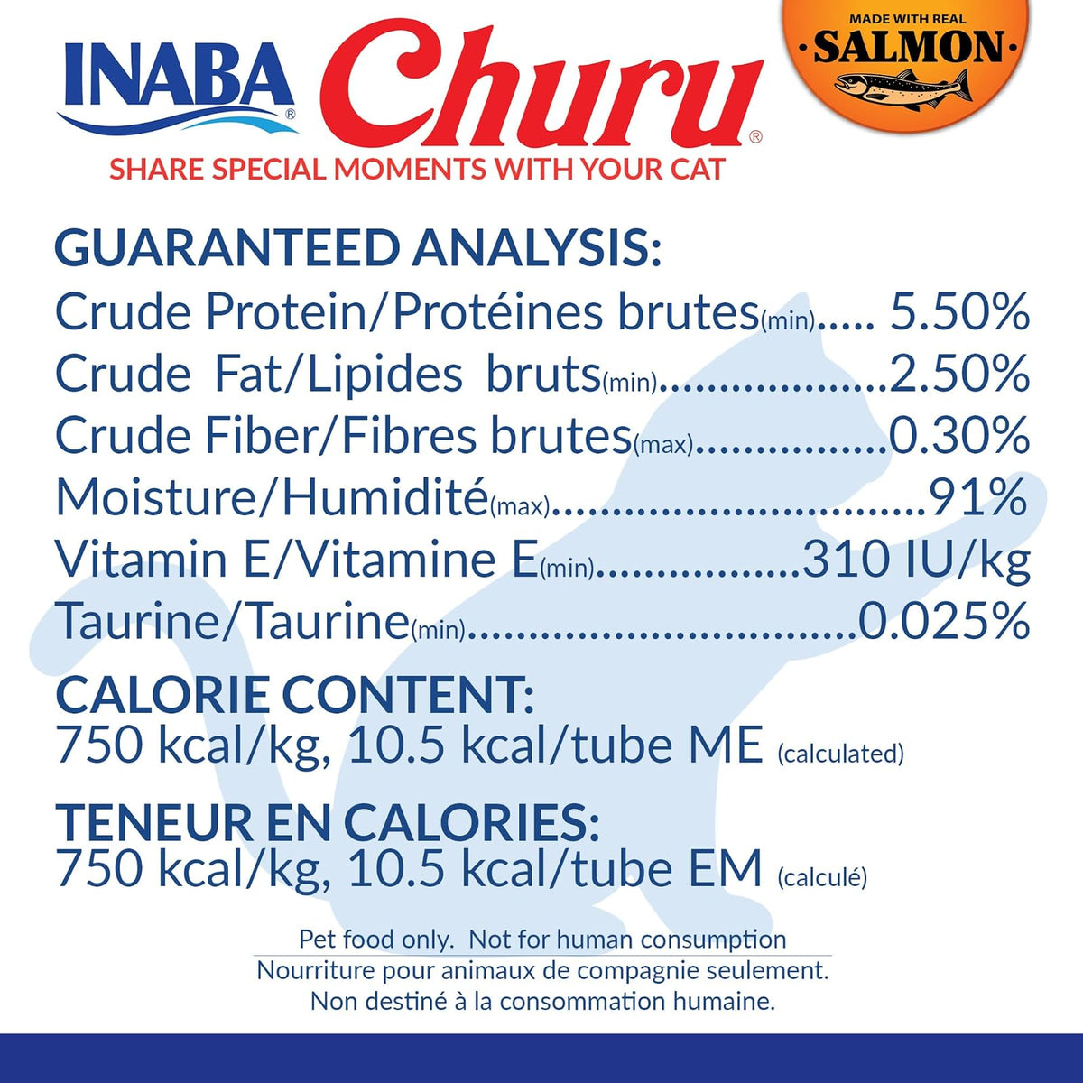 Inaba Churu Premios Gato Puré Salmón Pack Ahorro 6 Bolsas 24 Tubos