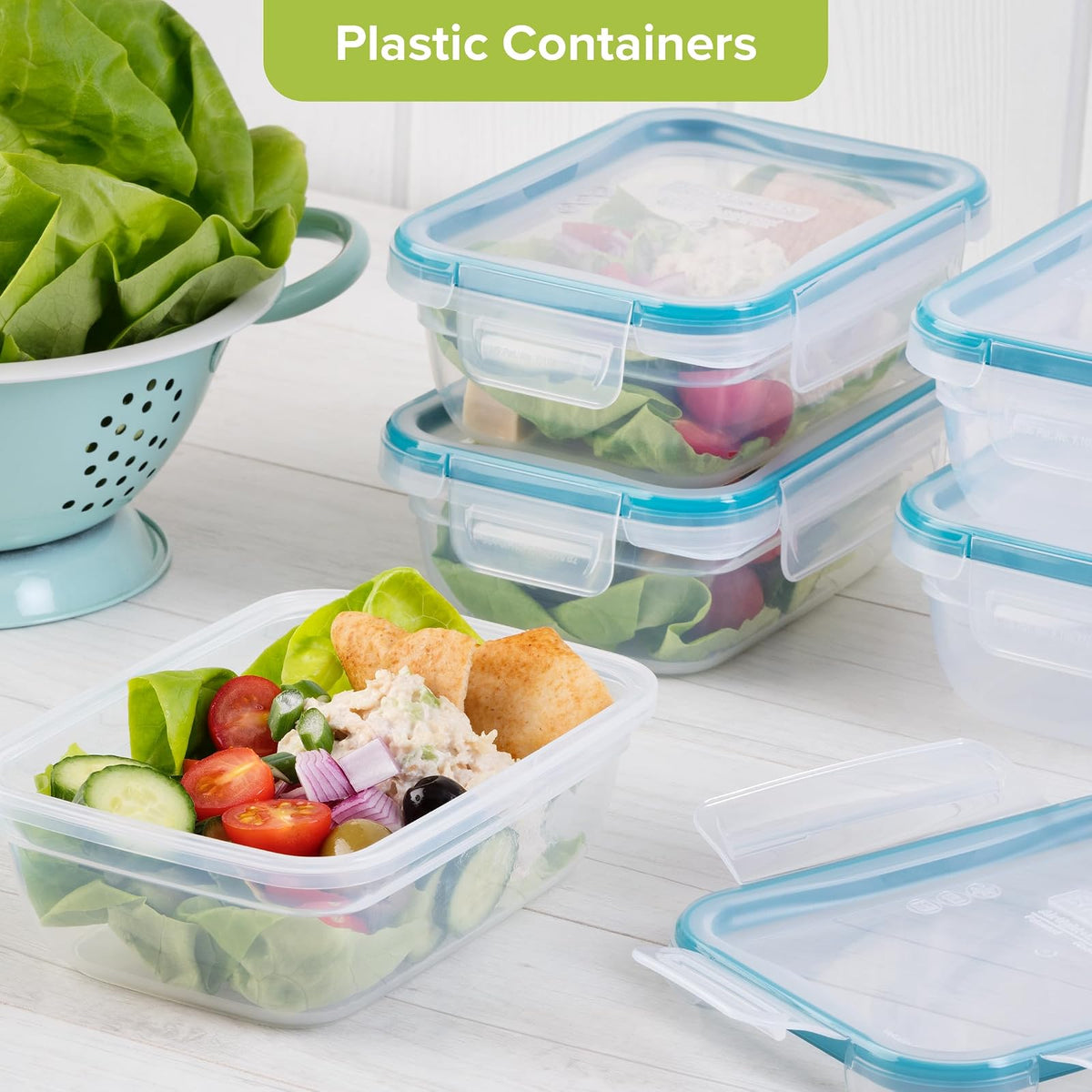 Snapware 1136622 Sn Ts 10 Piezas Kit De Preparaciã³N De Comidas De Yeso Rect 10 Piezas