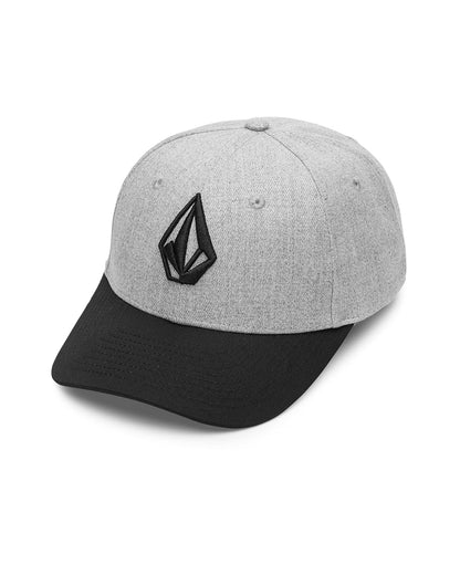 Volcom Snapback Hat – Adjustable Flat Brim Cap with Logo Embroidery Gorra de béisbol Hombre - Talla Única - Keoki Heather Grey
