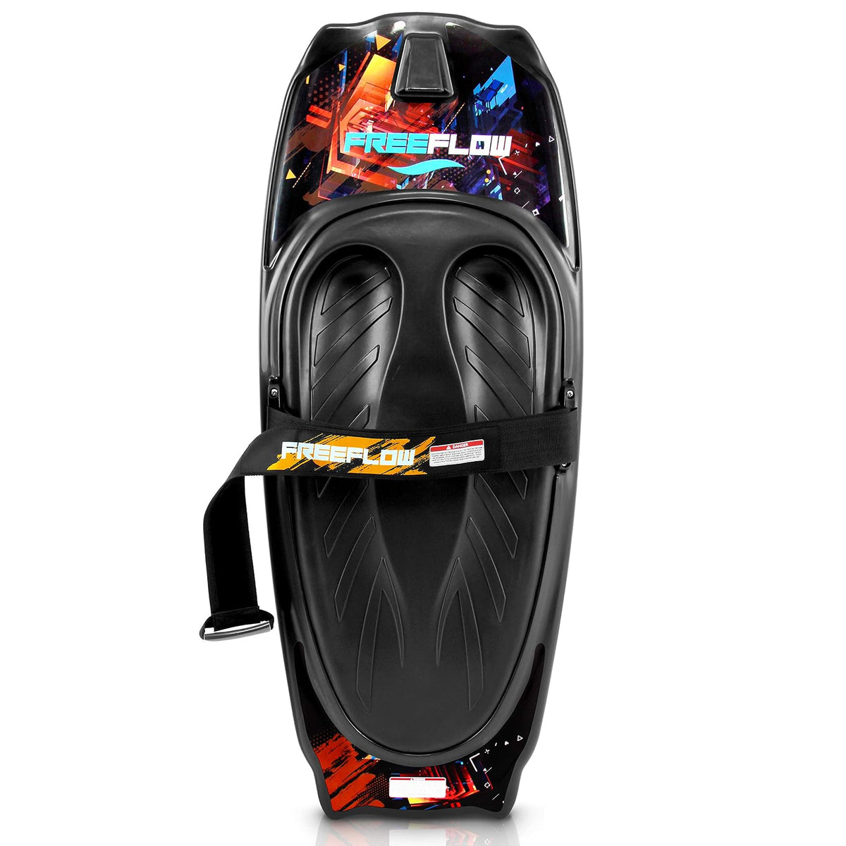 SereneLife - Rodillera Deportiva acuática con Gancho para niños y Adultos, Rodillera con Correa para navegar, Waterboard, arrodillarse, Surf de Rodilla - Negro - Rojo - Rodillera