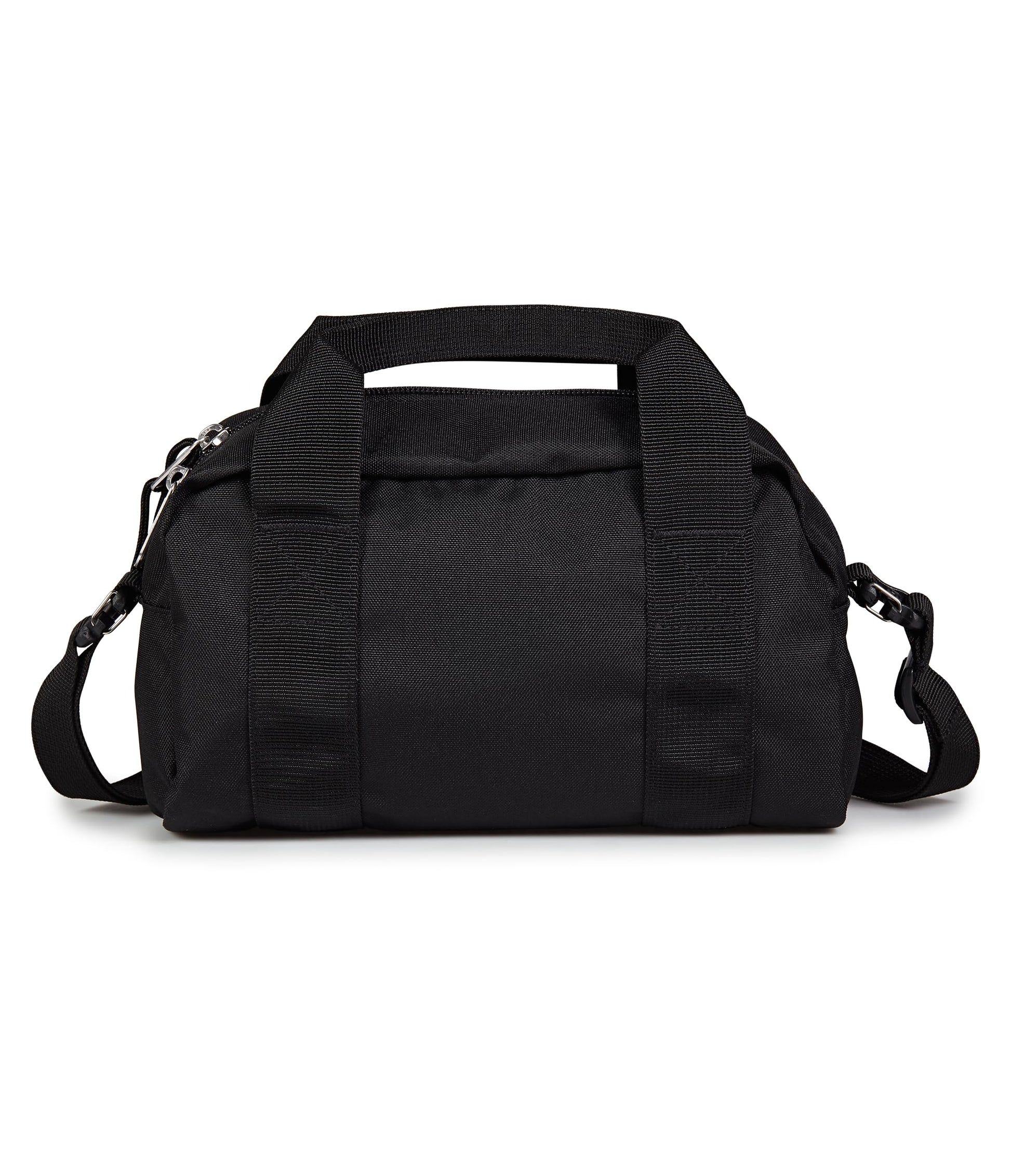 JanSport Weekender Mini Duffel - Bolsa de viaje o gimnasio, para fin de semana duradero con asas de agarre laterales, color negro, Negro -, Una talla, Mini lona de fin de semana