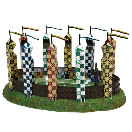 Departamento 56 Harry Potter Village Accessories Figura iluminada The Quidditch Pitch, 5,63 Pulgadas, Multicolor