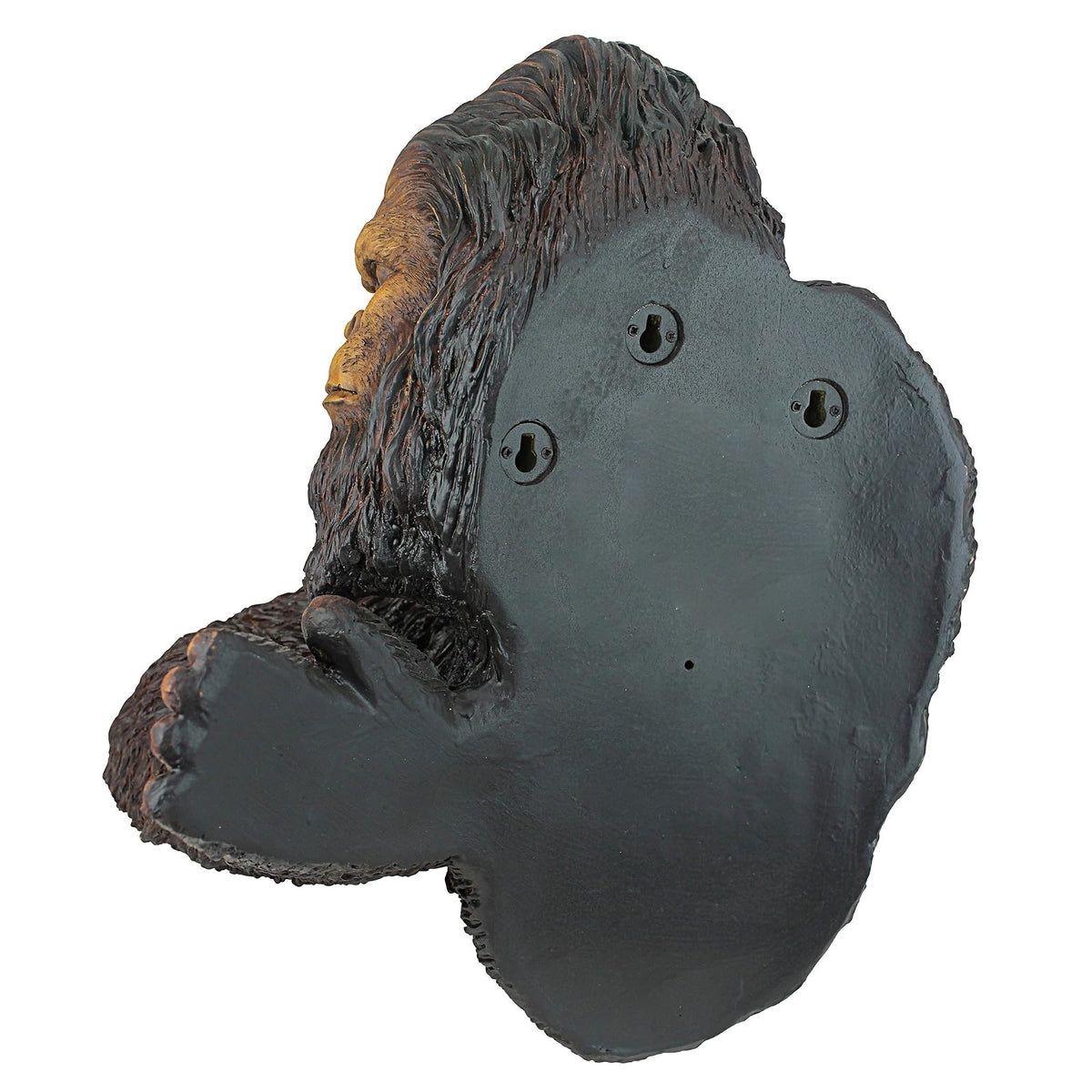 Design Toscano DB583078 Bigfoot The Bashful Yeti Escultura de árbol de jardín para interiores y exteriores, 15 pulgadas de ancho, 12 pulgadas de profundidad, 15 pulgadas de alto, polirresina fundida a