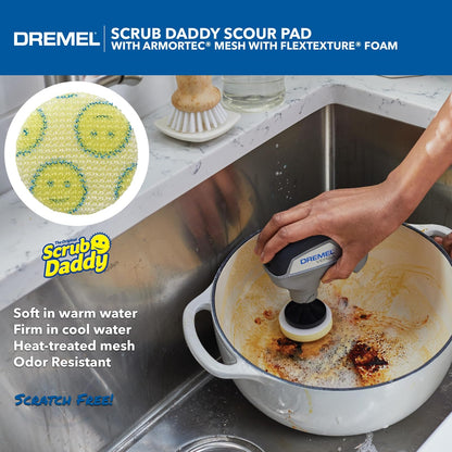 Dremel Versa - Paquete de 5 Almohadillas para Orejas de Limpieza para papás, Paquete Variado para Limpieza de múltiples Superficies, para Uso en Cocina, hogar y baño, Compatible con la Herramienta de