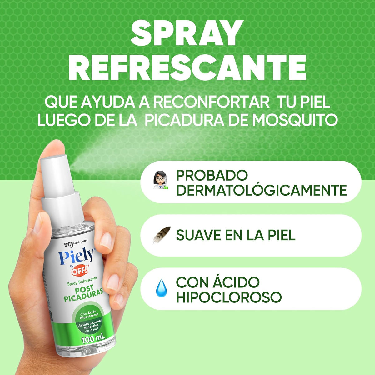 Afterbite Spray Refrescante Post Picaduras Piely by OFF! 100ml