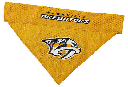 Pets First NHL Pet Gear Accesorios para Mascota con Licencia Oficial - Nashville Predators - Large - X-Large Bandana - NHL Bandanas reversibles