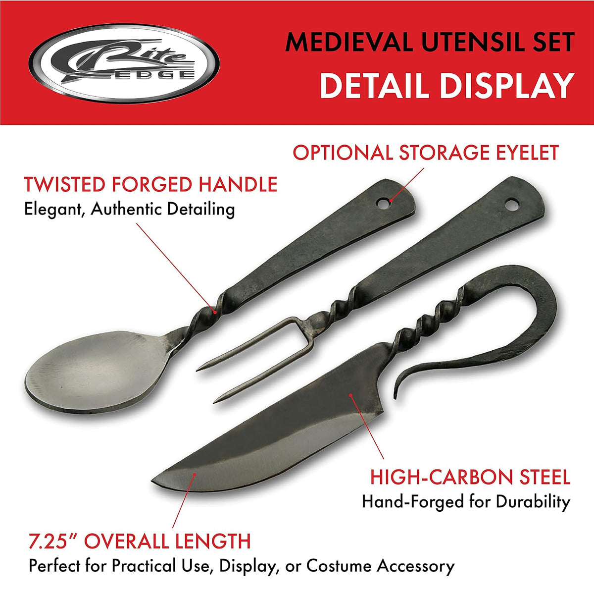 SZCO Supplies Medieval Eating Utensil Set