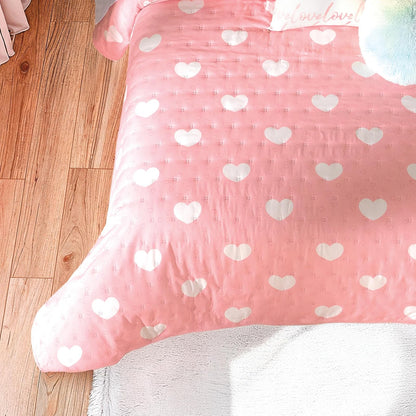 Colchas Concord Edredón Lovely Matrimonial -XL Color Rosa 3 Pzas