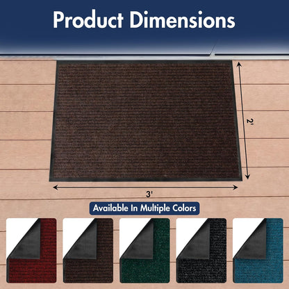 Notrax - 109S0023BR Carpeted Entrance Mat, Brown, 2ft. x 3ft.