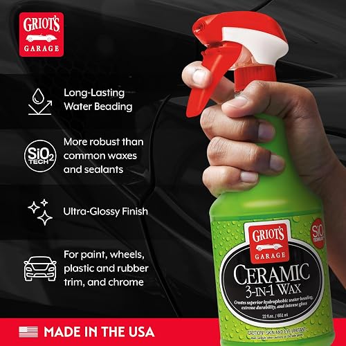 Griot's Garage Cera Cerámica 3 en 1, 10978, 650 ml, Verde, para Cuidado Automotriz
