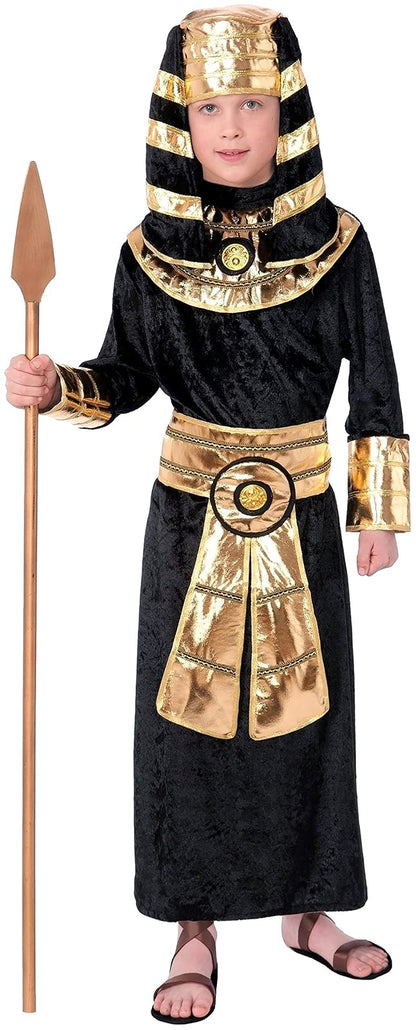 Forum Novelties - Disfraz de faraón, Negro/Dorado, Mediano