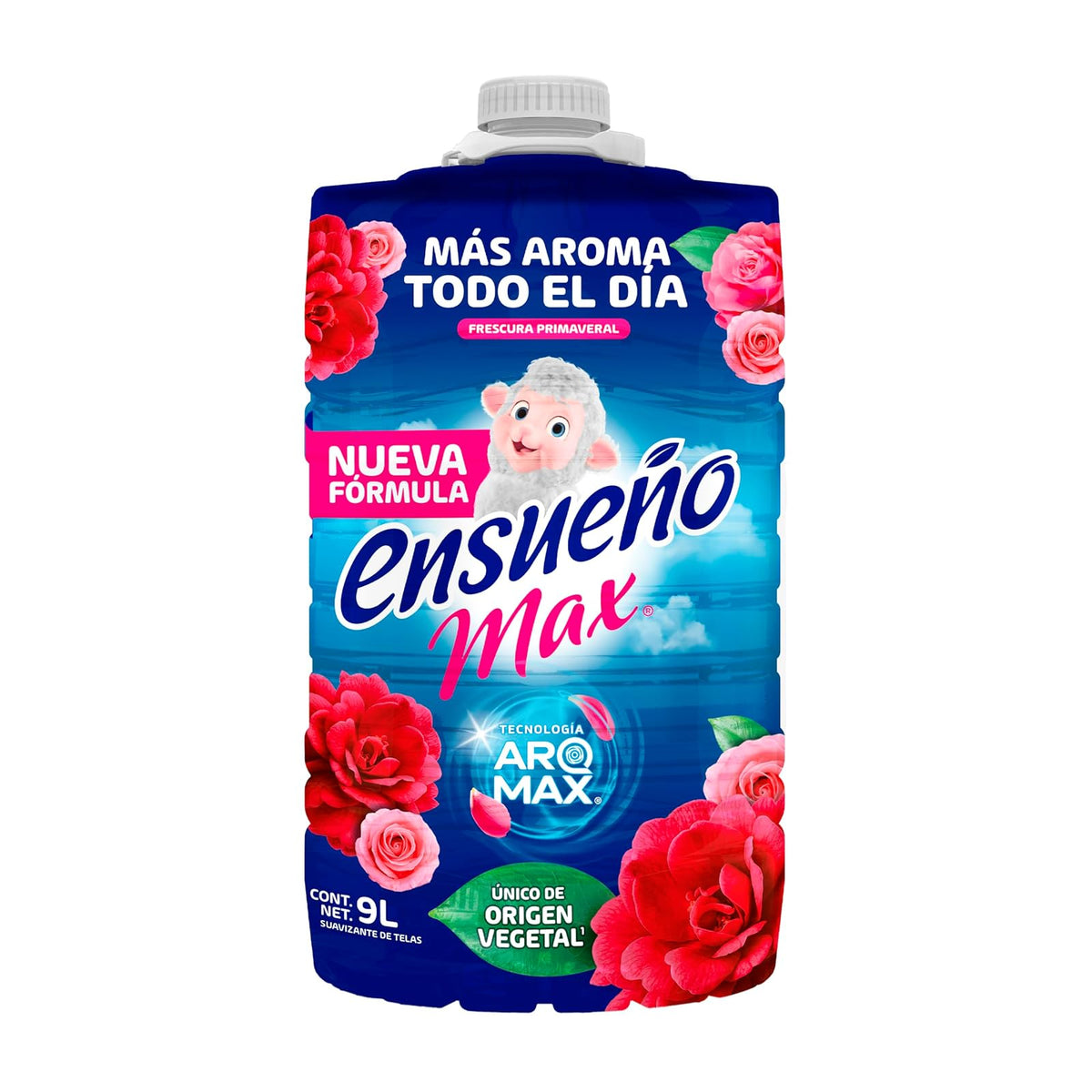 Ensueño Max Suavizante de Telas Frescura Primaveral 9 L. (Pack of 1)