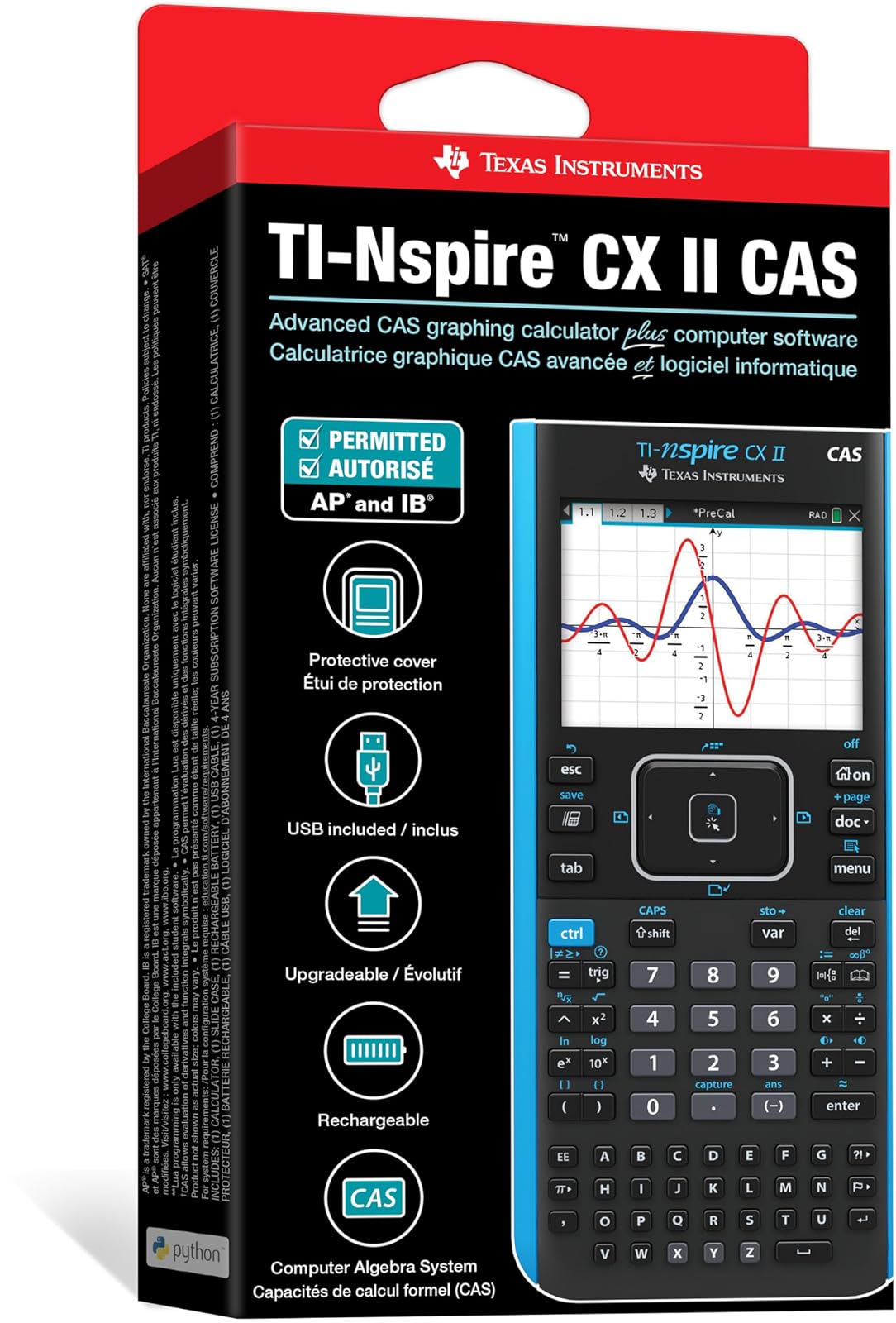 Texas Instruments TI-Nspire CX II CAS calculadora gráfica a Color