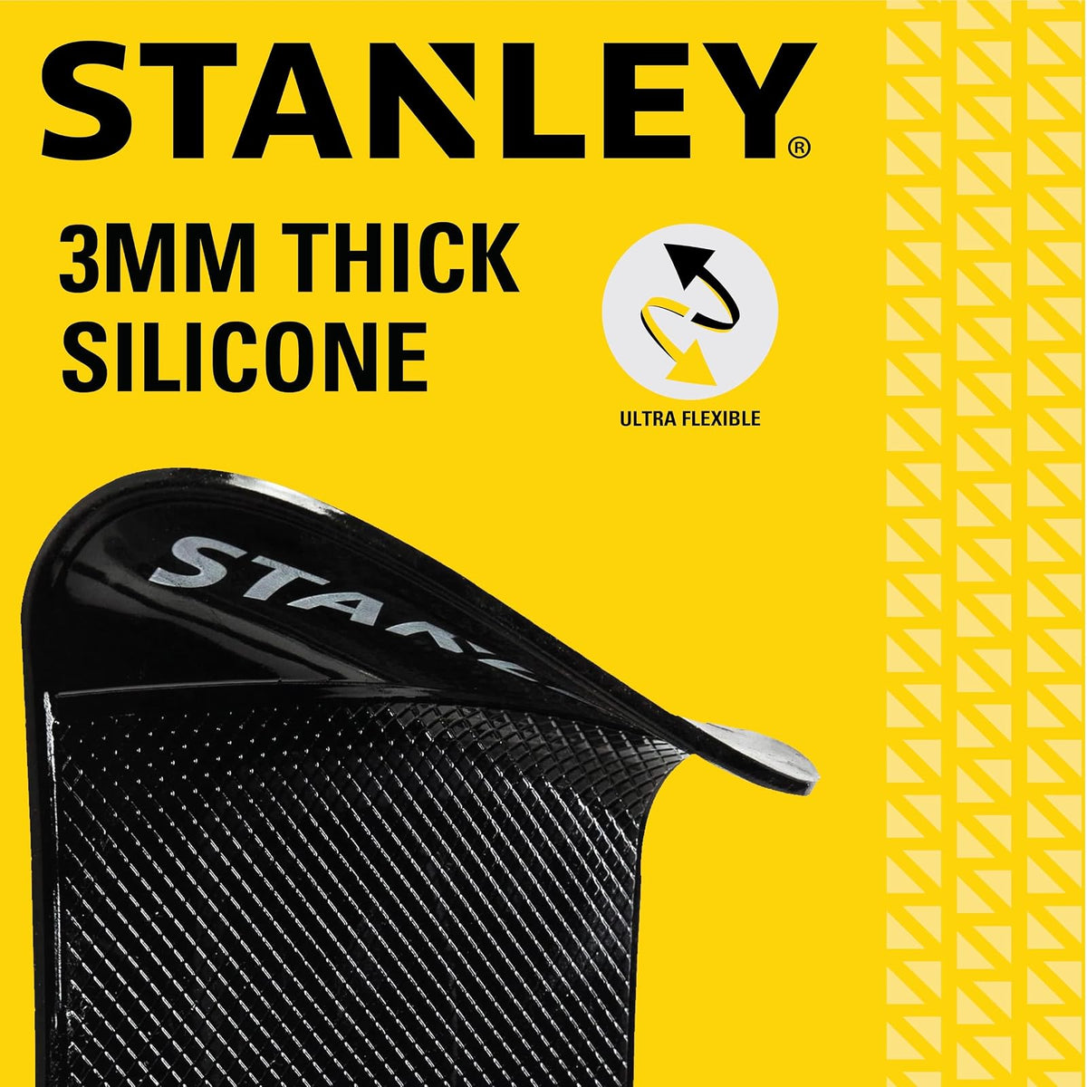 STANLEY S4006 - Almohadilla de gel antideslizante extra fuerte de 4.5 x 6.5 pulgadas, para teléfono celular, tablet, GPS, llaves o anteojos de sol