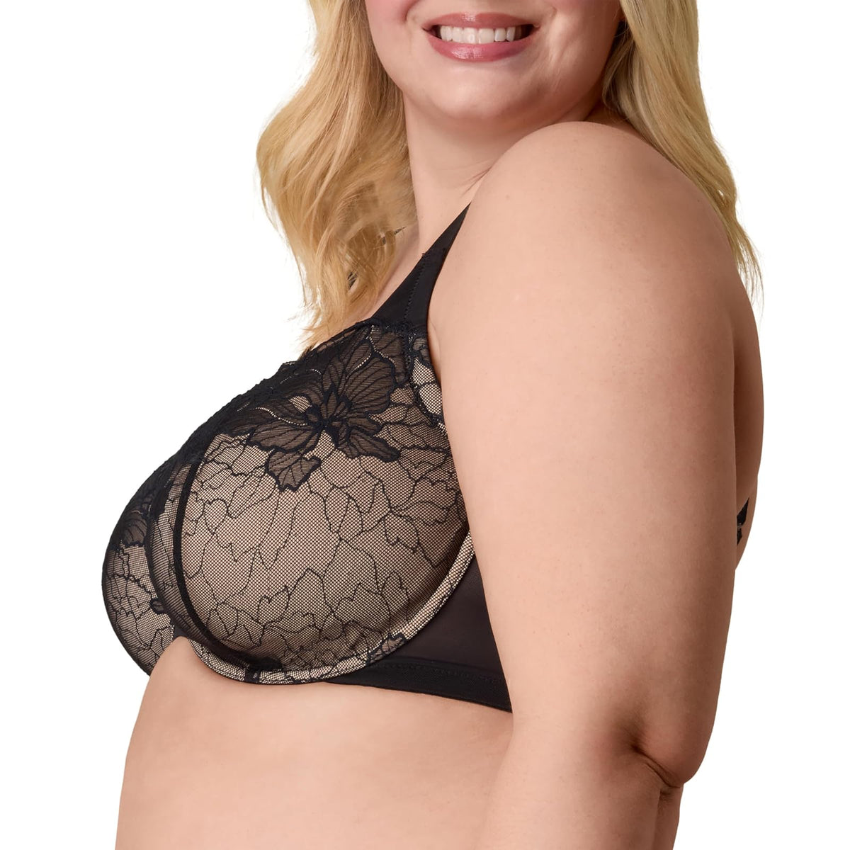 Playtex Underwire Bra, Plus-Size Bras Available, Full Coverage, Convertible Straps, Lace, 4800 Sujetador Mujer