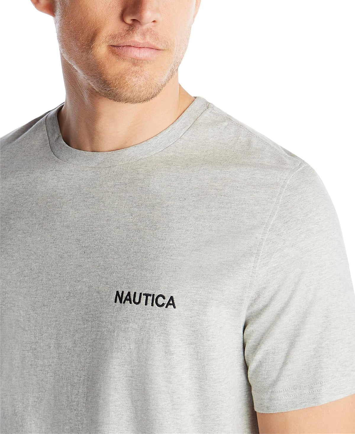 Nautica - playera de manga corta para hombre, Gris Caliente, M