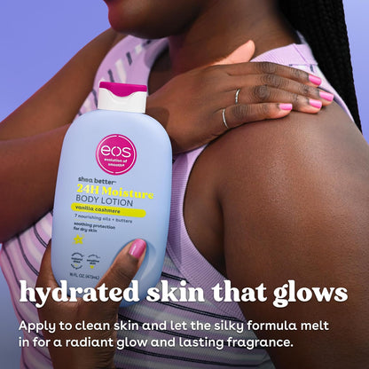 EOS Eos Shea Better Body Lotion – Vanilla Cashmere | 16 oz | Vainilla Cachemira, 16 onzas