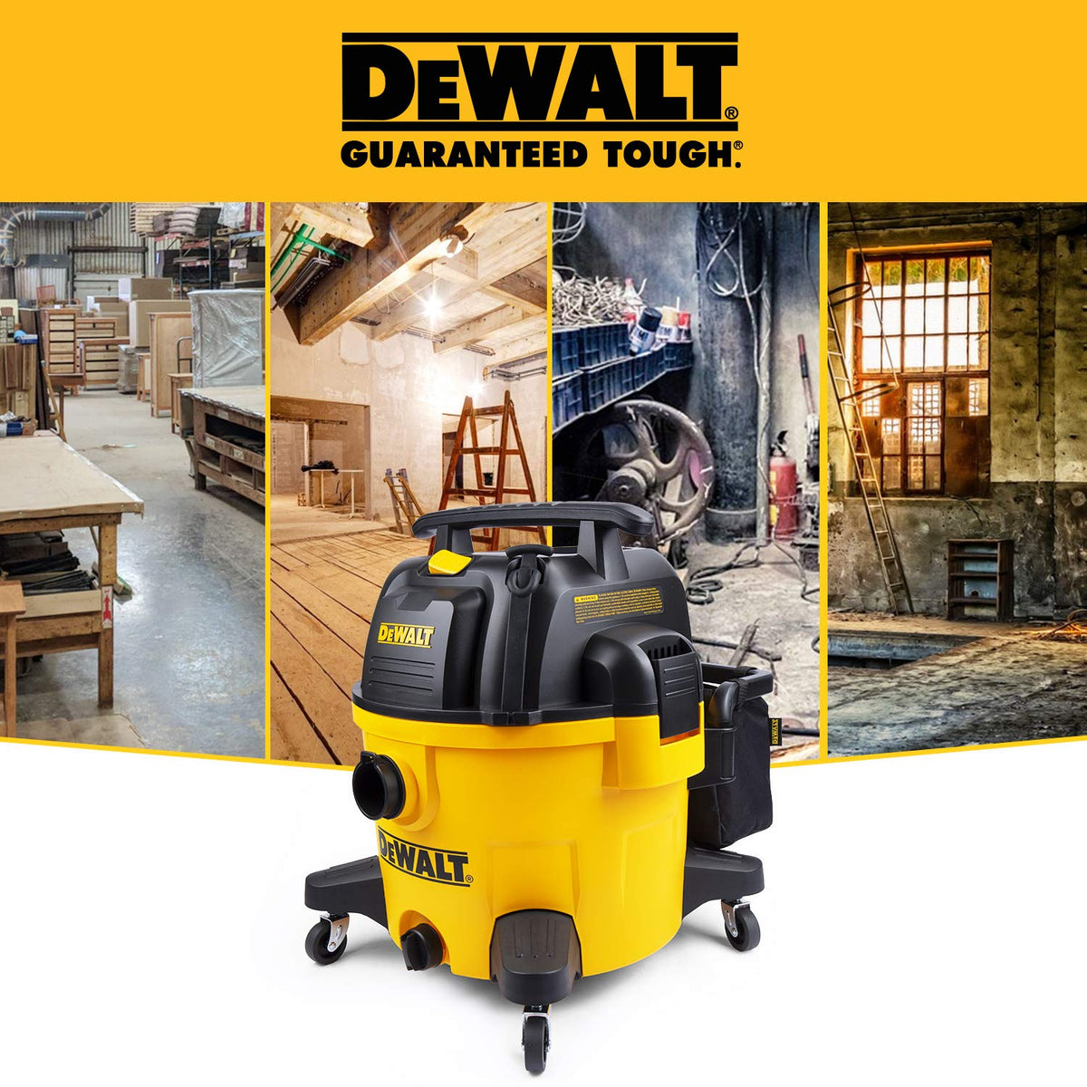 DEWALT DXV09PA - Aspiradora de Tienda Resistente con Accesorios, 5 Picos HP, con función de soplador, 9 galones
