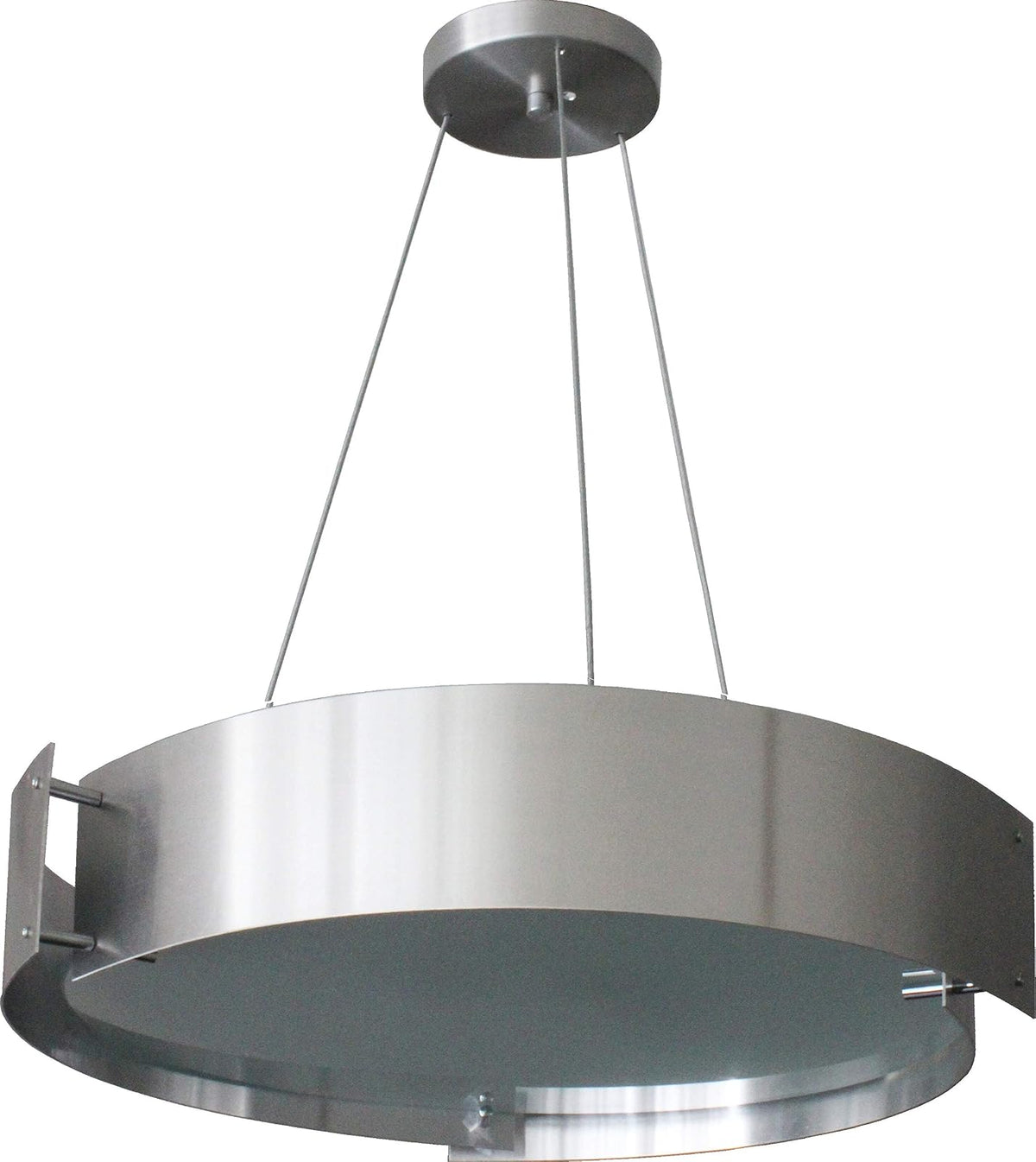 MAXXI MX-CL1021/CP Candil Decorativo Techo, Pantalla Aluminio Terminado Cepillado