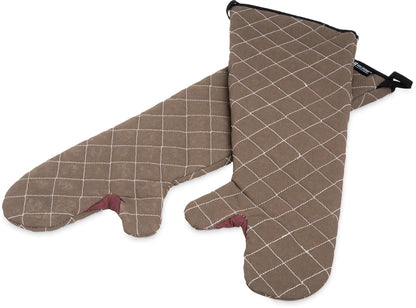 San Jamar 800FG24 BestGuard - Guantes comerciales de protección contra el Calor de hasta 500 °F (par), 24 Pulgadas de Longitud, Bronceado, 1 Unidad (Paquete de 1)