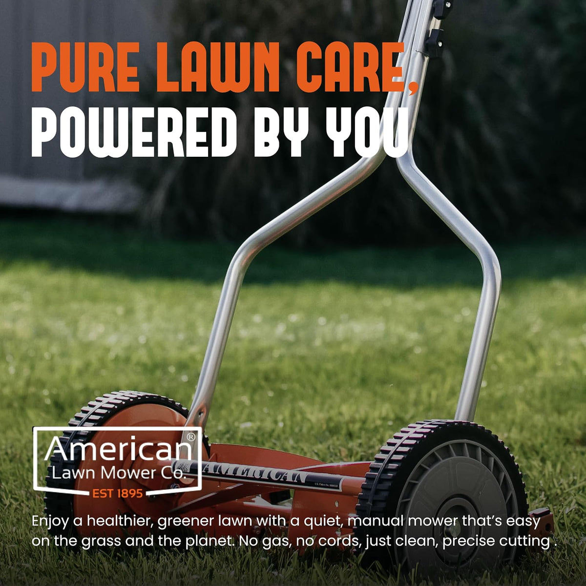 American Lawn Mower Company 1204-14 Cortacésped con Carrete de Empuje de 4 Hojas de 14 Pulgadas, Rojo