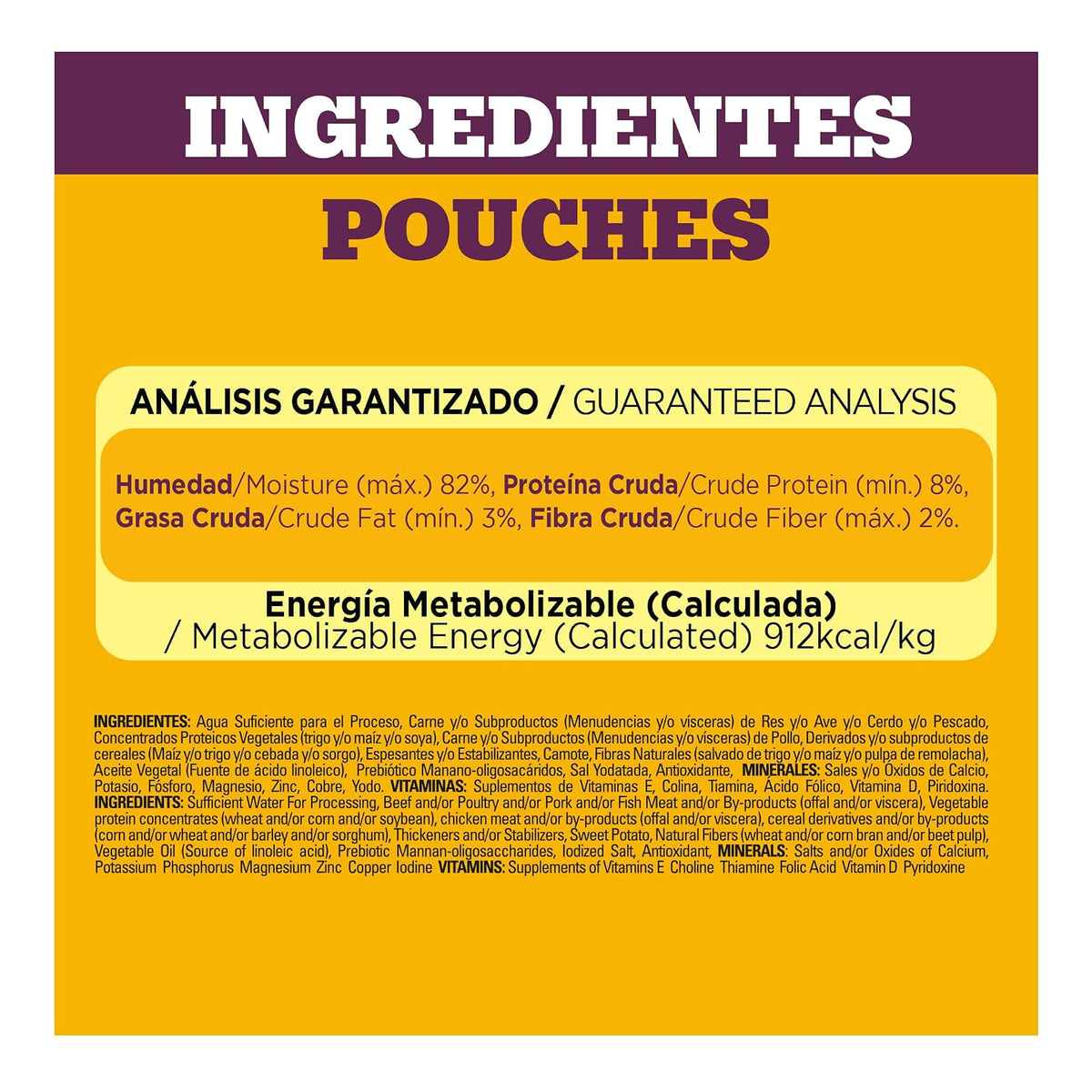 Pedigree Pancita Saludable Sobres para Perros Adultos Sabor Pollo y Camote 24 Sobres 100g c/u