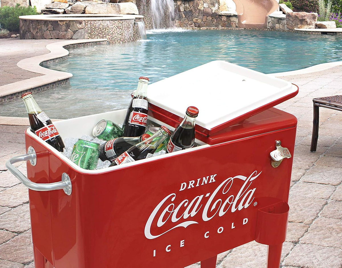 Leigh Country CP 98105 Refrigerador de Coca-Cola de 60 Cuartos de galón, Rojo