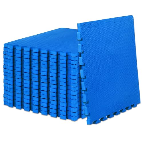 Prosourcefit - - Colchoneta extragruesa tipo rompecabezas de 1 pulgada, baldosas entrelazadas de espuma EVA para proteger, suelo de entrenamiento acolchado para el hogar