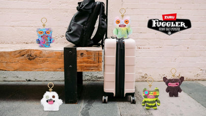 Fuggler - Llaveros serie 3 de ZURU Funny Ugly Monster, felpa, coleccionable, juguete (paquete de 3)