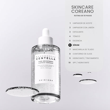 Madagascar Centella Tone Brightening Capsule Ampoule by Skin1004 for Women - 3.38 oz Toner